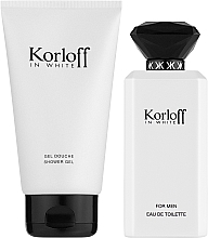 Korloff Paris Korloff In White - Zestaw (edt 80 ml + sh/gel 150 ml) — Zdjęcie N2