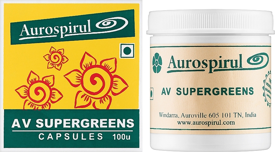 Suplement diety AV SuperGreens, kapsułki - Moma Aurospirul AV SuperGreens — Zdjęcie N2