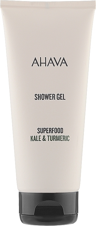 Mineralny żel pod prysznic - Ahava Superfood Kale & Turmeric Shower Gel (próbka) — Zdjęcie N1