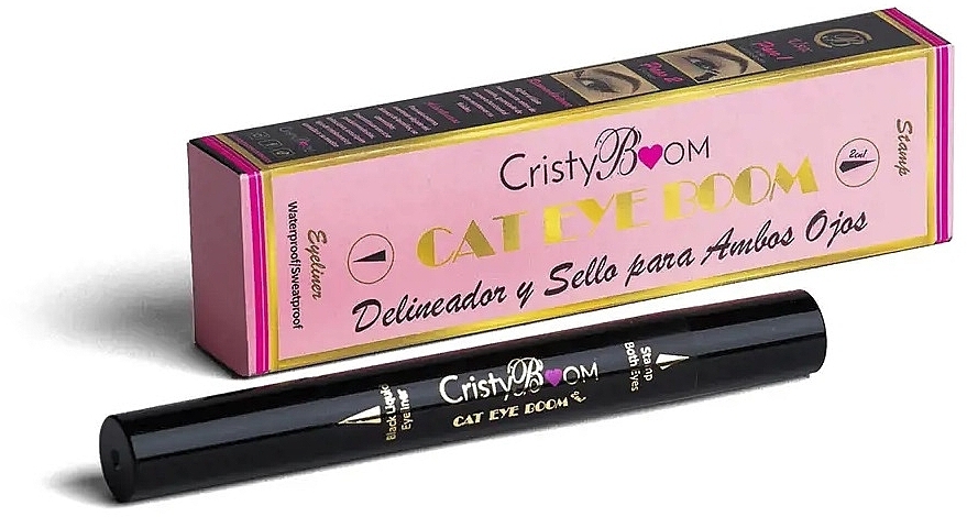 Stempel do eyelinera - Cristyboom Cosmetics Cat Eye Boom Eyeliner — Zdjęcie N1