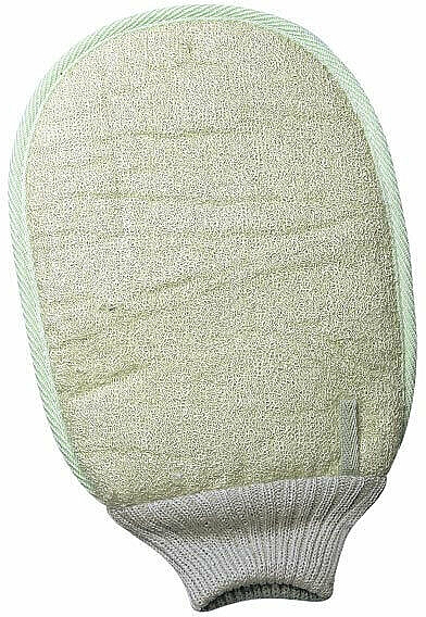 Myjka do ciała 18x22 cm, dwustronna - Titania Bath Massage Glove Bamboo Hemp — Zdjęcie N2