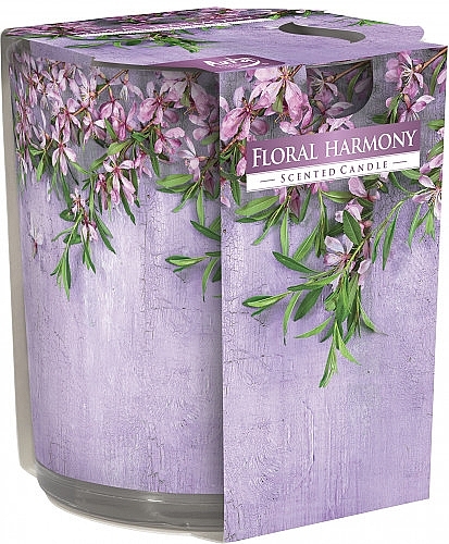 Świeca zapachowa w szkle Flower Harmony - Bispol Scented Candle Floral Harmohy — Zdjęcie N1