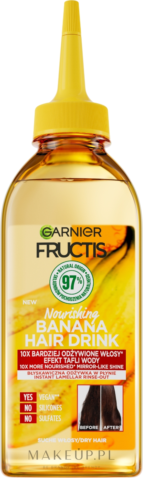 Odżywka do włosów suchych Banan - Garnier Fructis Hair Drink Banana — Zdjęcie 200 ml
