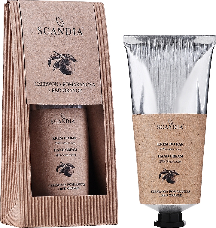 Krem do rąk Pomarańczowy - Scandia Cosmetics Hand Cream 20% Shea Orange — Zdjęcie N2
