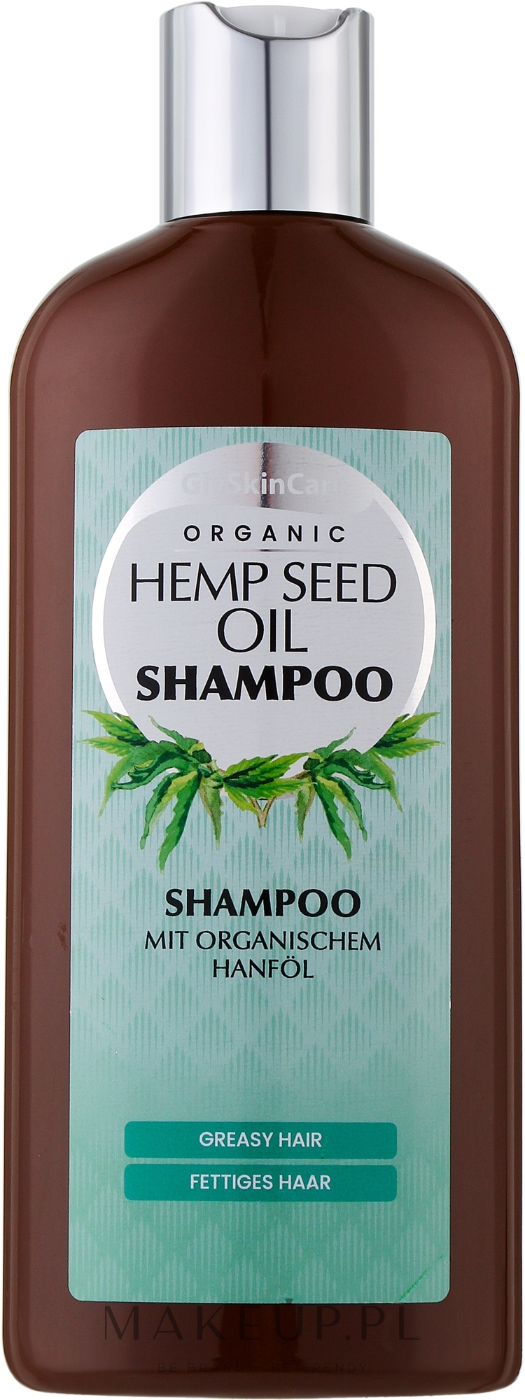 Szampon z organicznym olejem konopnym - GlySkinCare Organic Hemp Seed Oil Shampoo — Zdjęcie 250 ml