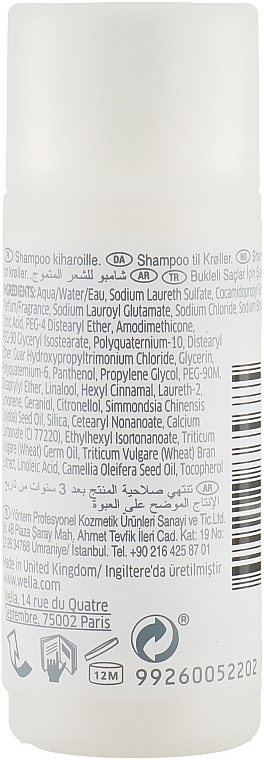 PRZECENA! Szampon micelarny do włosów kręconych - Wella Professionals Nutricurls Curls Shampoo (miniprodukt) * — Zdjęcie N2
