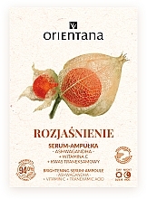 Rozjaśniające serum do twarzy w ampułkach - Orientana Ashwagandha Vitamin C Tranexamic Acid Brightening Serum-Ampoule — Zdjęcie N3