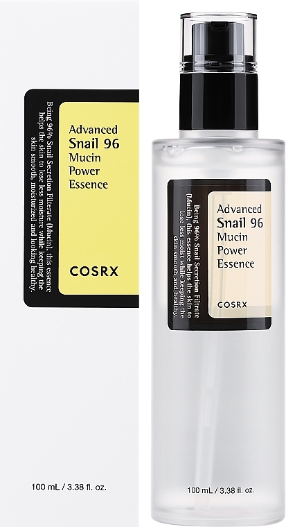 Nawilżająca esencja do twarzy ze śluzem ślimaka - Cosrx Advanced Snail 96 Mucin Power Essence