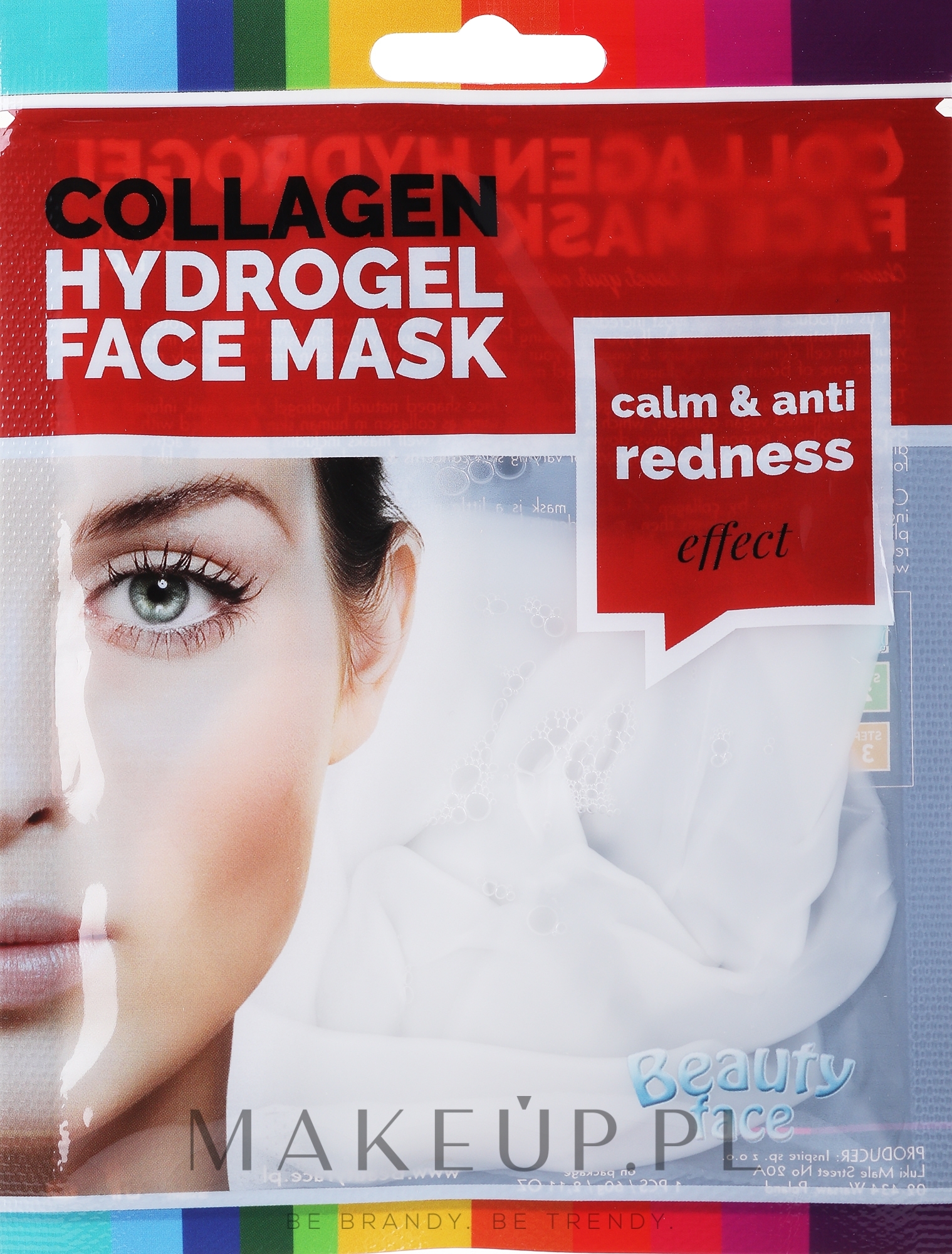 Odmładzający zabieg kolagenowy do skóry delikatnej, atopowej i na kruche naczynka - Beauty Face Collagen Facial Treatment — Zdjęcie 60 g