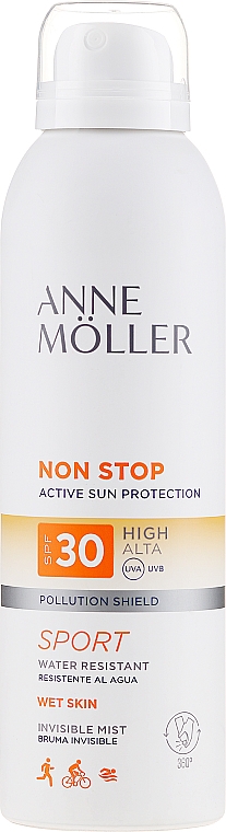 Przeciwsłoneczny spray do ciała SPF 30 - Anne Möller Non Stop Active Sun Invisible Mist  — Zdjęcie N1