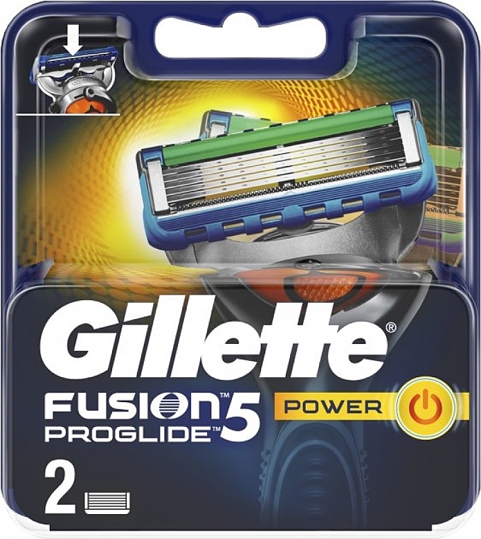 Wymienne wkłady do maszynki, 2 szt. - Gillette Fusion ProGlide Power — Zdjęcie N1