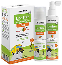 Kup PRZECENA! Zestaw - FrezyDerm Lice Free Set (sh 125 ml + h/lot 125 ml)	 *