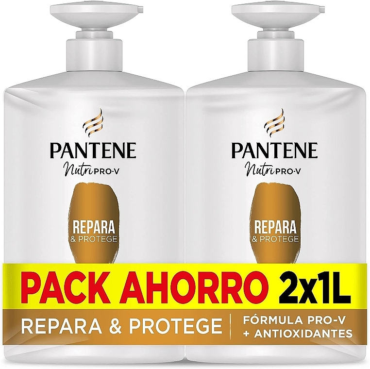 Zestaw dla mężczyzn - Pantene Pro-V Repair & Protect Shampoo (shmp/2x1000ml) — Zdjęcie N1