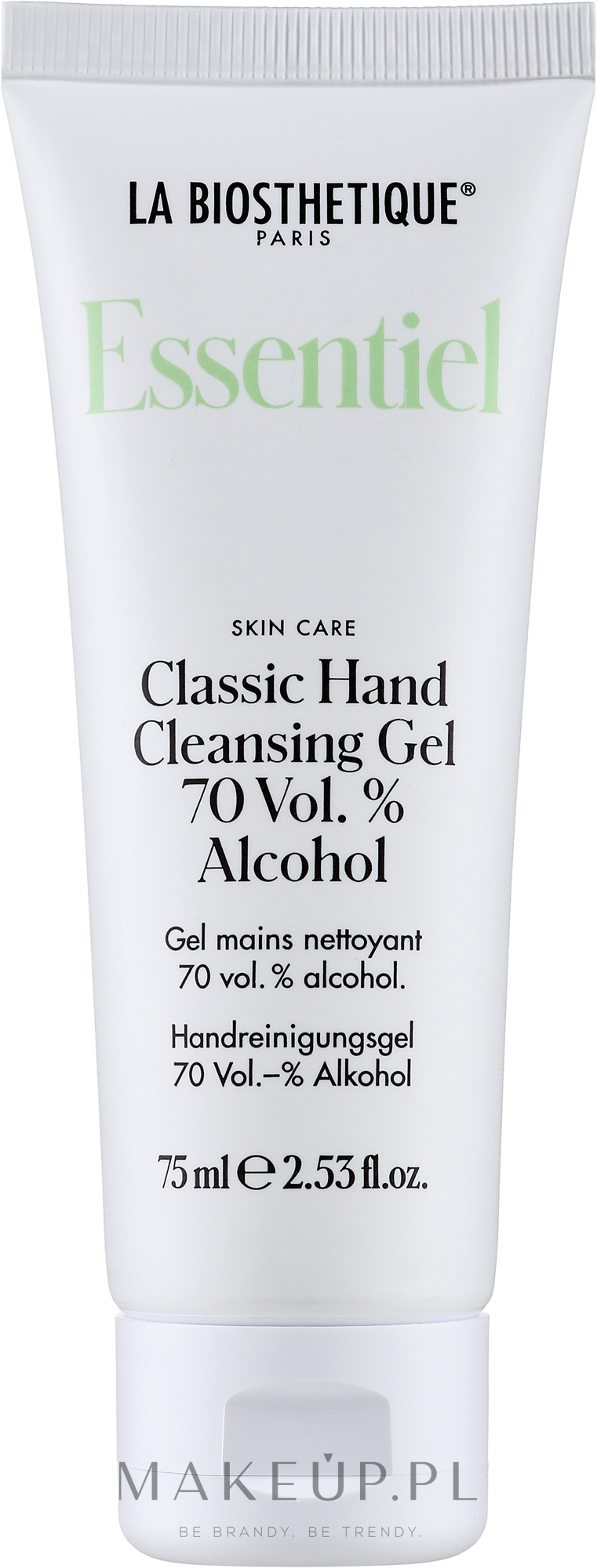 Oczyszczający żel do rąk - La Biosthetique Essentiel Classic Hand Cleansing Gel — Zdjęcie 75 ml