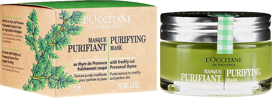 Oczyszczająca maseczka do twarzy - L'Occitane Purifying Mask — Zdjęcie N1