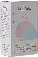 Naturalne mydło w kostce z olejem ryżowym dla dzieci - Hagi Baby — Zdjęcie N1