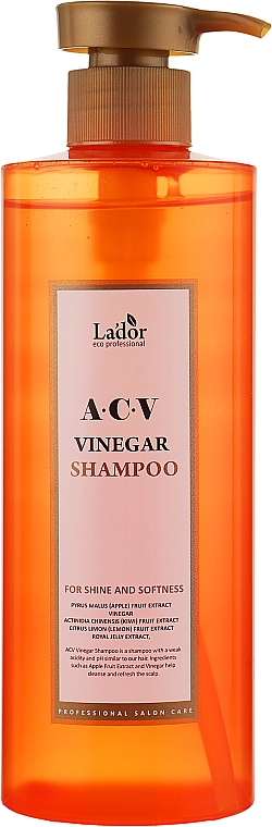 Szampon do włosów głęboko oczyszczający z octem jabłkowym - La'dor ACV Vinegar Shampoo — Zdjęcie N3