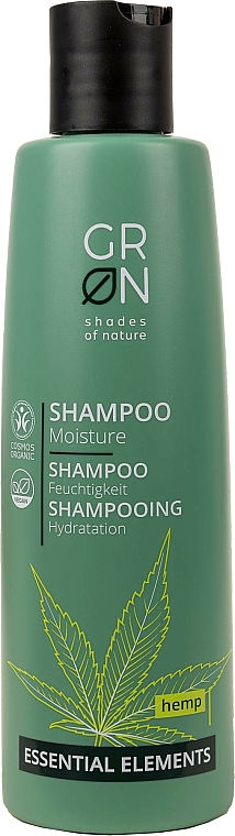 Szampon nawilżający do włosów Konopie - GRN Essential Elements Moisture Hemp Shampoo — Zdjęcie N1