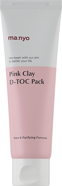 Oczyszczająca maseczka do twarzy na bazie glinki - Manyo Factory Pink Clay D-Toc Pack (tubka) — Zdjęcie N1