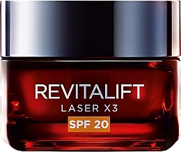 L'Oreal Paris Revitalift Laser X3 - Przeciwstarzeniowy krem do twarzy na dzień Intensywna regeneracja SPF 25 — Zdjęcie N1