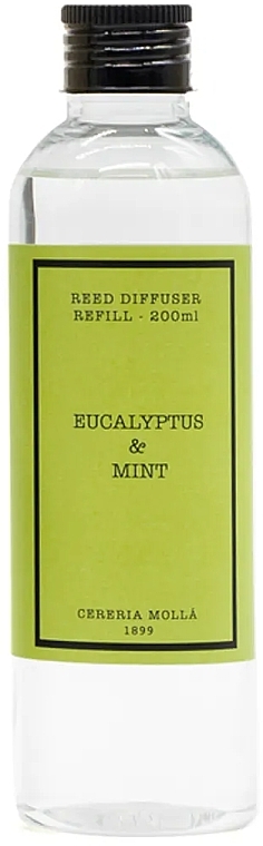 Wypełniacz do dyfuzora zapachowego - Cereria Molla Eucalyptus & Mint  — Zdjęcie N1