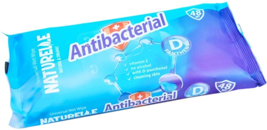 Chusteczki antybakteryjne, 48 szt. - Naturelle Antibacterial D-Panthenol — Zdjęcie N1