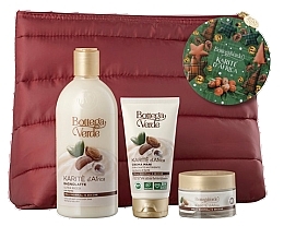 Zestaw - Bottega Verde Karite D'Africa Gift Set (cr/50ml + lot/400ml + h/cr/75ml + bag/1pc) — Zdjęcie N1