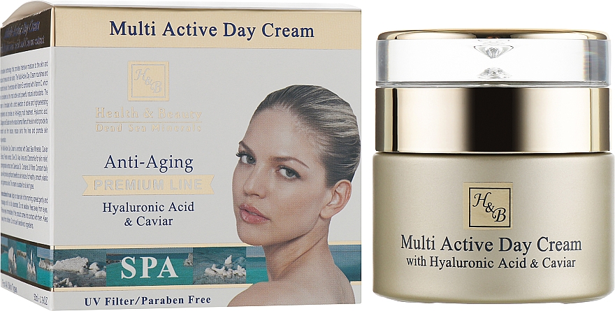 Krrem do twarzy na dzień z kwasem hialuronowym - Health And Beauty Multi Active Day Cream