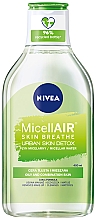 Detoksykujący płyn micelarny 3 w 1 do demakijażu twarzy, oczu i ust - Nivea Urban Skin Detox Micellar Water — Zdjęcie N1