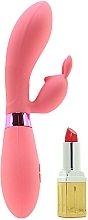 Wibrator-królik, różowy - PipeDream OMG! Rabbits #Selfie Silicone Vibrator Pink — Zdjęcie N2