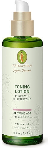 PRZECENA! Tonizujący lotion do twarzy - Primavera Glowing Age Perfectly Illuminating Toning Lotion * — Zdjęcie N1