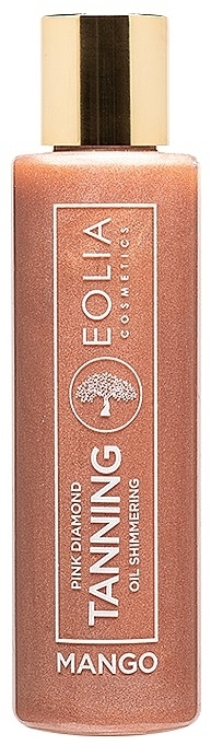 Olejek do opalania z różowym brokatem Mango - Eolia Tanning Oil Shimmering Pink Diamond Mango — Zdjęcie N1