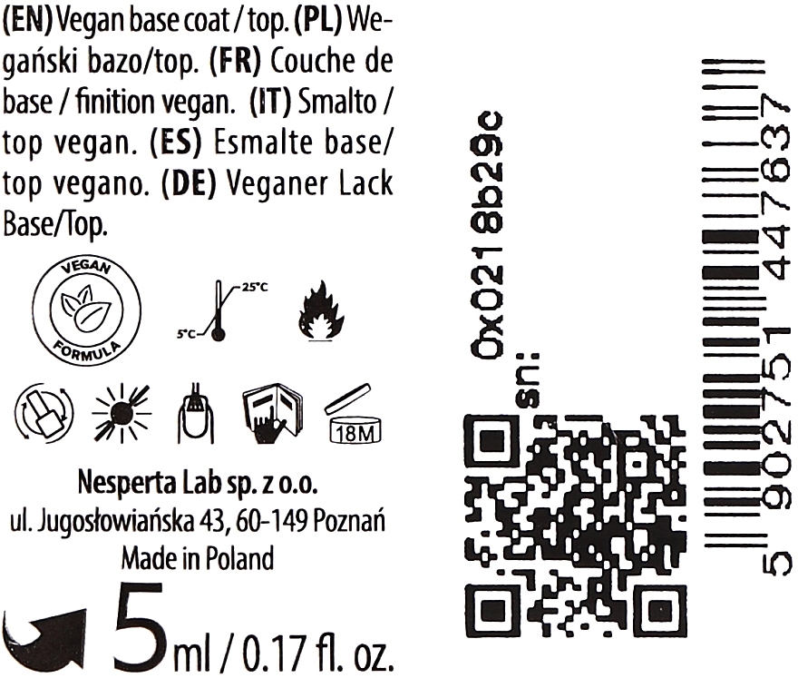 Baza pod lakier hybrydowy - Tic Tac Toe Vegan Base & Top — Zdjęcie N2