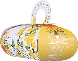 PRZECENA! Mydło upominkowe Zinnia i biały cedr - The English Soap Company Zinnia & White Cedar Gift Soap * — Zdjęcie N2