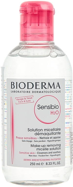 PRZECENA! Płyn micelarny do oczyszczania twarzy i demakijażu - Bioderma Sensibio H2O * — Zdjęcie N1