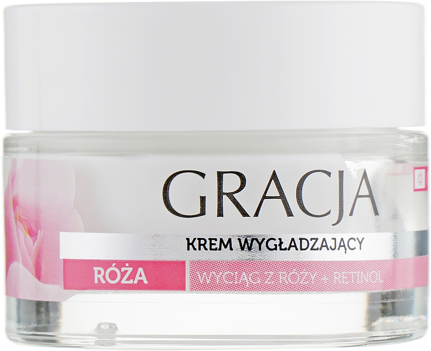 PREZENT! Wygładzający krem do twarzy z olejkiem różanym i retinolem - Gracja Rose Face Cream — Zdjęcie N2