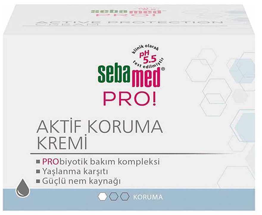 PRZECENA! Roślinny nawilżający krem ochronny do twarzy - Sebamed PRO! Active Protection Cream * — Zdjęcie N1