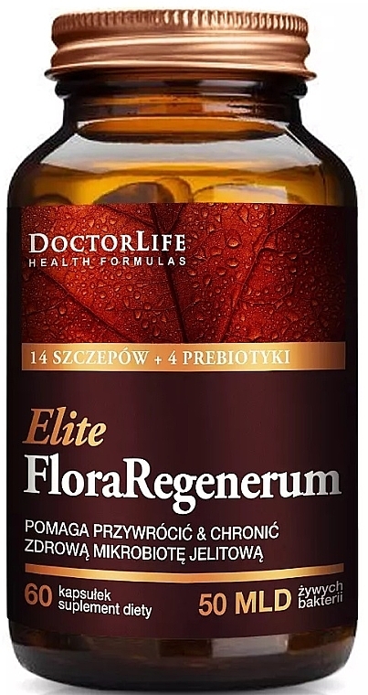 Suplement diety na układ trawienny - Doctor Life Flora Regenerum Elite — Zdjęcie N1