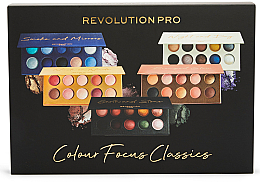Zestaw - Revolution Pro Colour Focus Classics (eye/palette/5x15g) — Zdjęcie N1