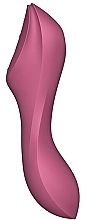 Bezdotykowy masażer łechtaczki i wibrator punktu G, 17,5x5,3 cm, czerwony - Satisfyer Curvy Trinity 3 — Zdjęcie N5