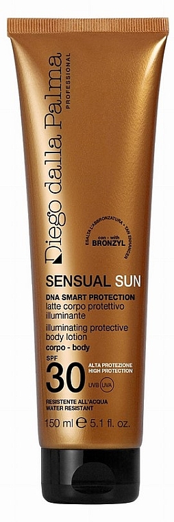 Nawilżający balsam do ciała z filtrem przeciwsłonecznym - Diego Dalla Palma Sensual Sun Illuminating Protective Body Lotion SPF 30 — Zdjęcie N1