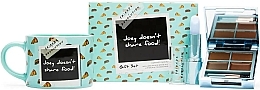 Zestaw - Makeup Revolution X Friends Joey Doesn't Share Food Trio Gift Set (eye/brow/kit/3.7g + lip/balm/3.5g + mug/1pcs) — Zdjęcie N1