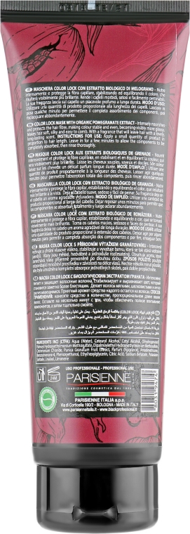 Maska chroniąca kolor włosów farbowanych z ekstraktem z granatu - Black Professional Line Rouge Color Lock Mask — Zdjęcie N2