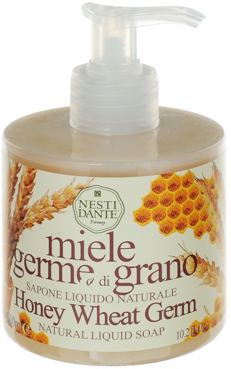 Mydło w płynie Miód i pszenica - Nesti Dante Honey Weat Germ Liquid Soap — Zdjęcie N1