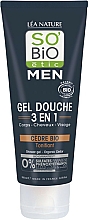 Kup Szampon, żel pod prysznic i żel do mycia twarzy 3 w 1 dla mężczyzn - So'Bio Etic Men Shower Gel Organic Cedar