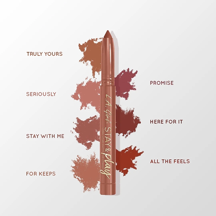 Matowa kredka do ust - L.A. Girl Stay & Play Long Wear Matte Lip Crayon — Zdjęcie N3