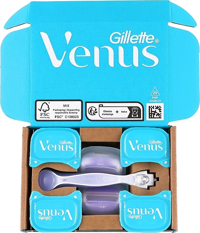 Maszynka do golenia z 6 wymiennymi wkładami - Gillette Venus Comfortglide Breeze — Zdjęcie N1