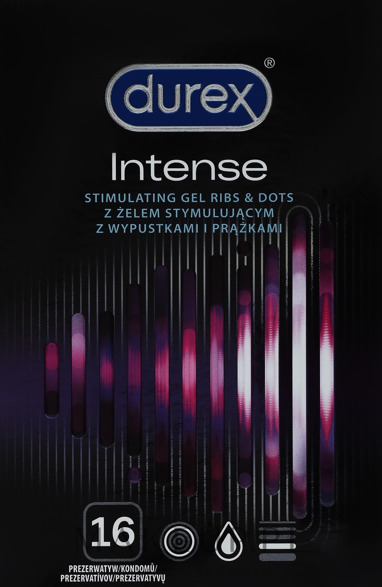 Prezerwatywy tłoczone, 16 szt. - Durex Intense Orgasmic — Zdjęcie 16 szt.