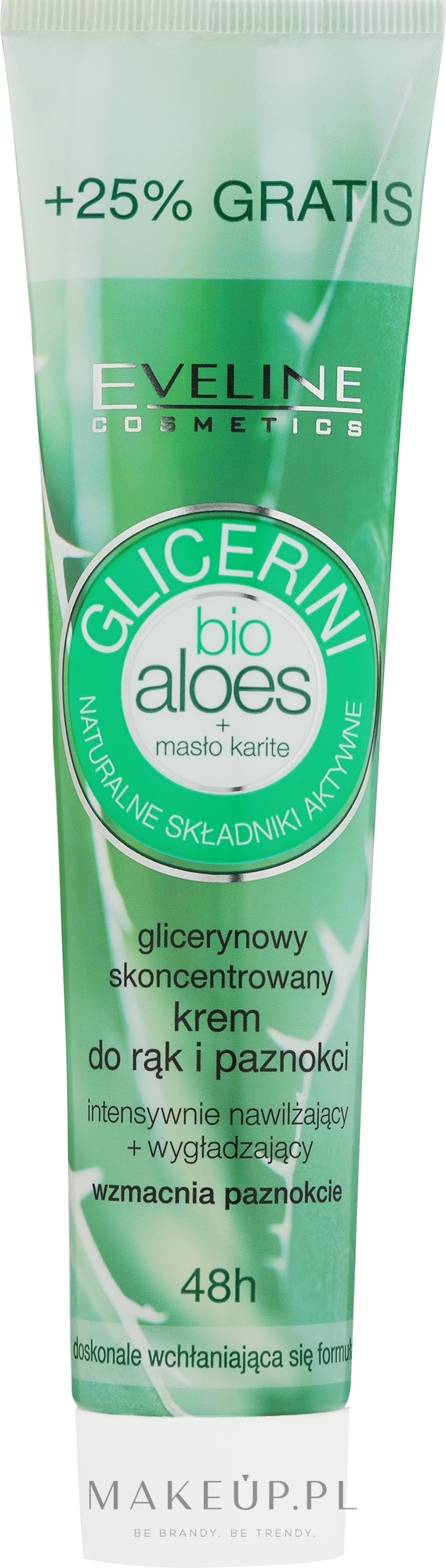Skoncentrowany glicerynowy krem do rąk BIO aloes - Eveline Cosmetics Glicerini Bio — Zdjęcie 100 ml