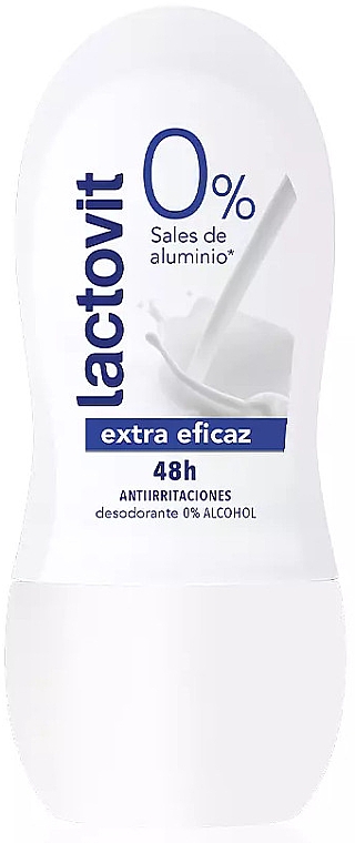 Dezodorant w kulce - Lactovit Original 0% Extra Effective 48H Deo Roll-On — Zdjęcie N1
